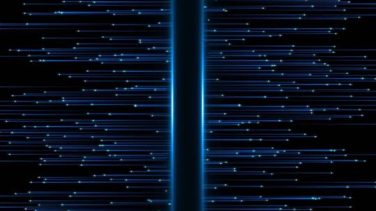 蓝色粒子光线舞台背景AE模板