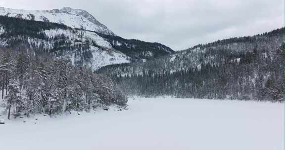 雪，山脉，奥地利，冰冻