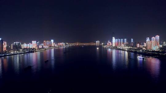 湖北武汉城市风光航拍视频