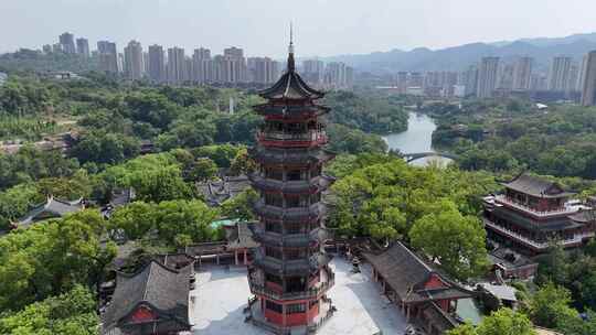 重庆华岩旅游风景区华岩寺航拍