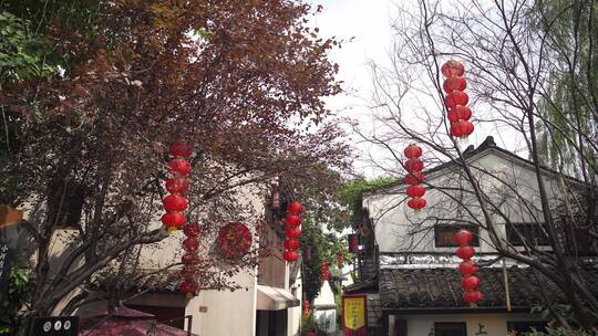 杭州小河直街历史文化街区风景视频素材模板下载