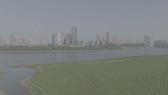 长沙湘江风光橘子洲头游船