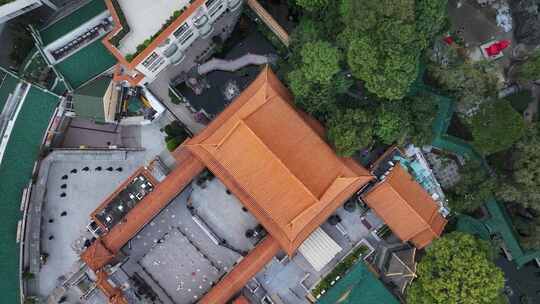 香港黄大仙祠视频素材模板下载