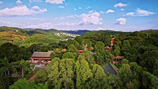 云南昆明金殿风景区 寺庙 深山古寺