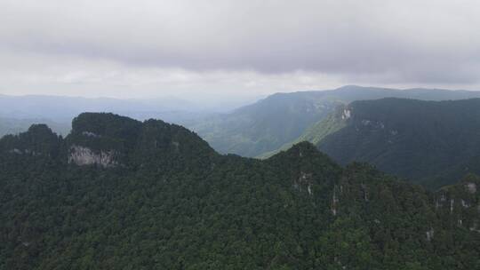 航拍湖北神农架天燕景区4A景区