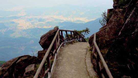 武功山登山步道视频素材模板下载