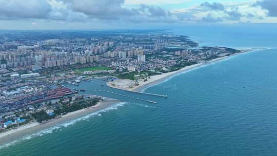 广西北海城市航拍