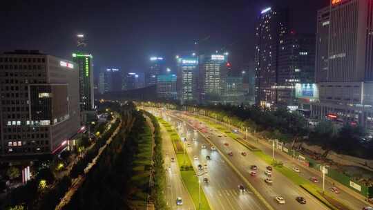 城市夜景汉峪金谷