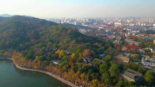 杭州市风景视频素材航拍