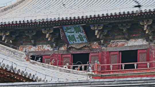 天津蓟县独乐寺观音阁寺庙木构古建筑