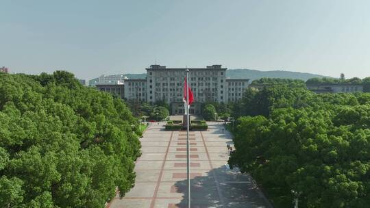 武汉华中科技大学，直推上升镜头视频素材模板下载