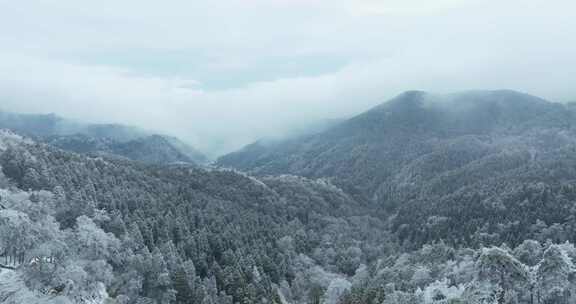 江西九江庐山风景区冬季雪景风光