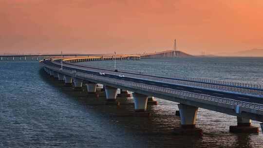 青岛胶州湾跨海大桥青岛海湾大桥胶州湾大桥视频素材模板下载