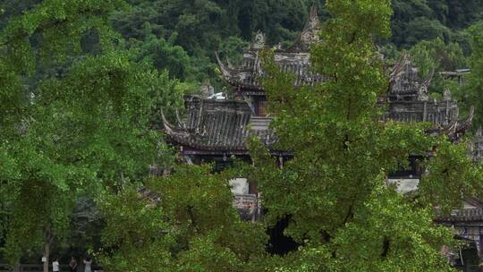 都江堰景区航拍