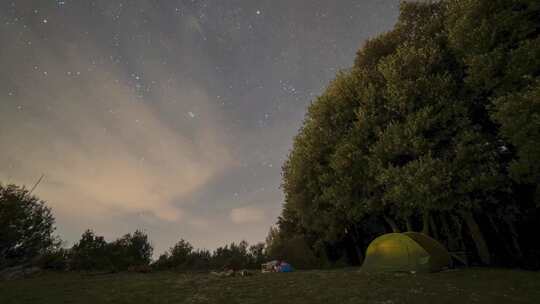 星空延时摄影视频素材模板下载