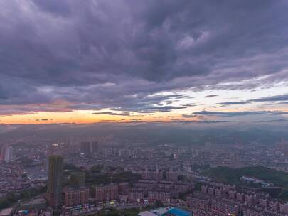 湖北宜昌航拍延时 夜景延时 延时