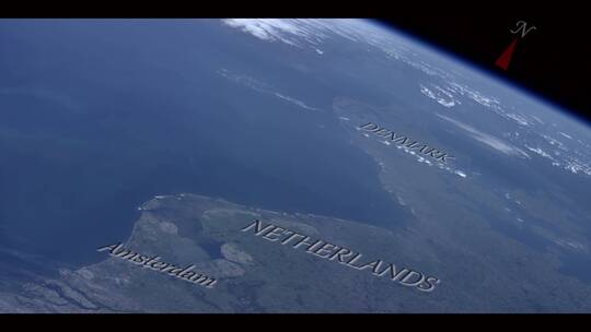 从太空观察地球景象视频素材模板下载