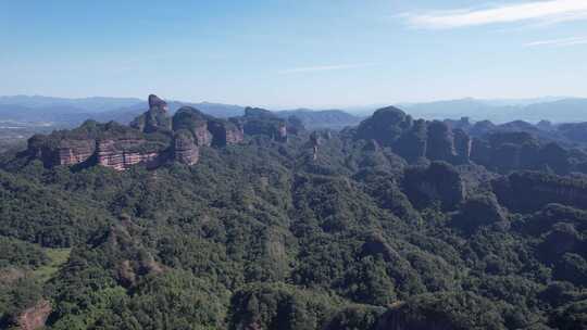 祖国大好河山广东丹霞山5A景区航拍