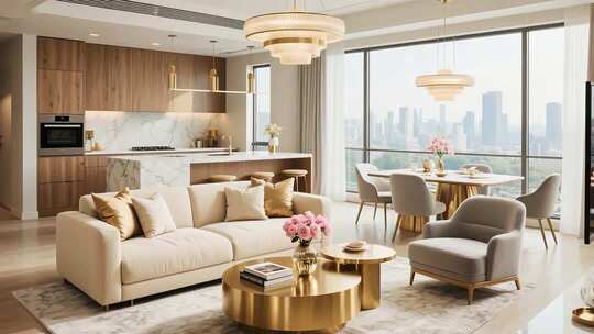 豪华餐饮与住宅空间全景展示