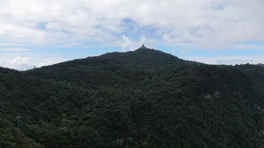 湖南张家界天门山国家森林公园5A景区航拍