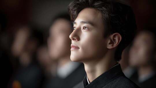 青年代表目光坚定展望未来发展