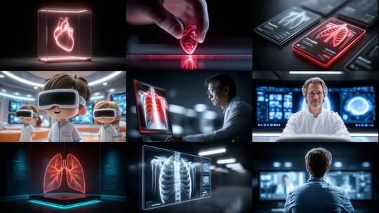 远程智慧医疗开启健康未来高清在线视频素材下载