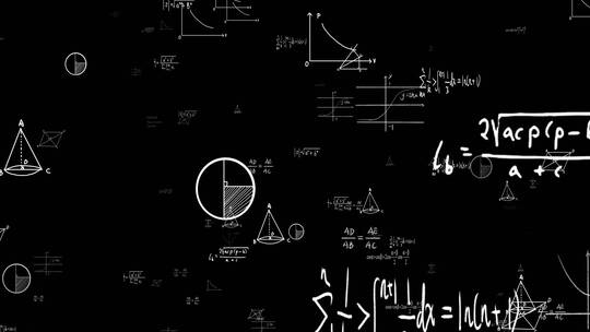 科技感数学公式背景