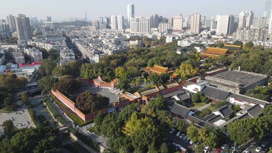 航拍江苏南京朝天宫4A景区