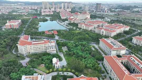 厦门大学航拍校园建筑风光学校风景教学楼