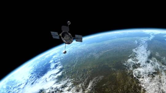 太空地球卫星视频素材视频素材模板下载