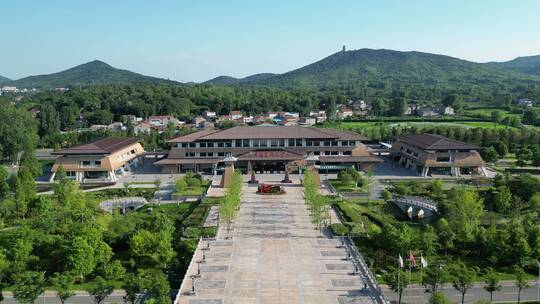 航拍湖北襄阳古隆中5A景区