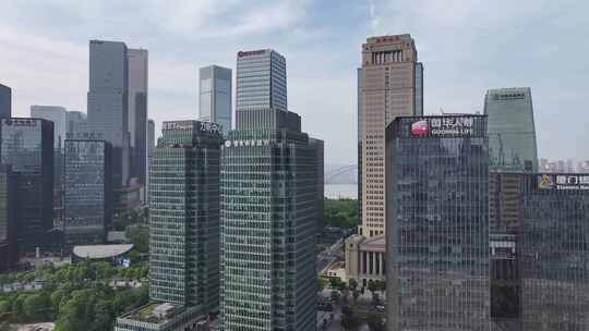 重庆江北嘴中央商务区江北城航拍