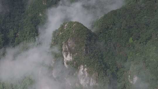 航拍大山云海，自然风景摄影