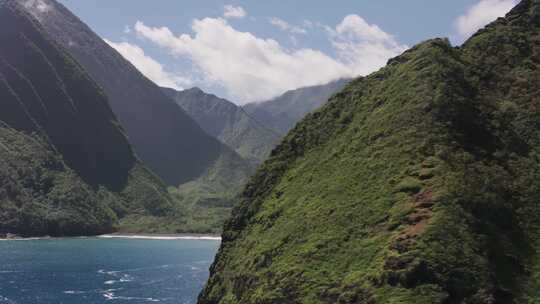 海湾，岩石，海岸，无人机