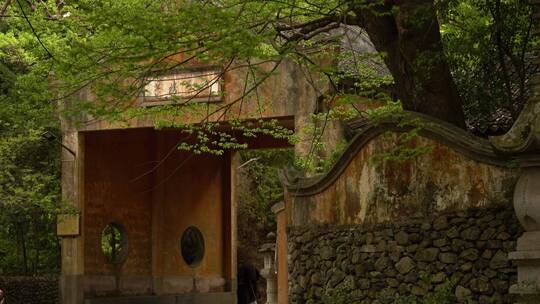 天台山国清寺禅院建筑视频