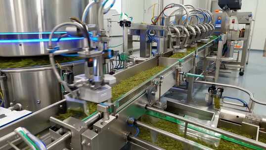 工厂食品生产流水线