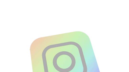 Instagram 3d标志图标背景