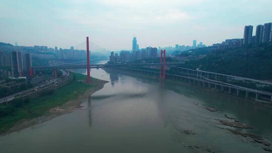 视频合集重庆嘉陵江风光桥梁建筑系列