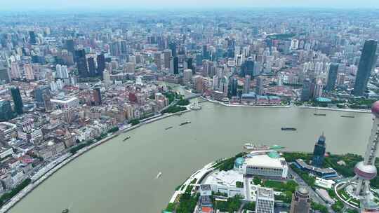 上海市外滩陆家嘴东方明珠塔金茂大厦环球金视频素材模板下载