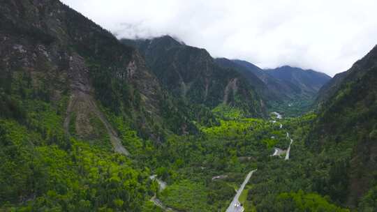 4K航拍川西阿坝州毕棚沟风光美景