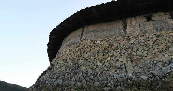 福建三明市大田县枇杷堡土楼特写