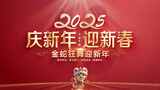 2025蛇年祝福框高清AE视频素材下载