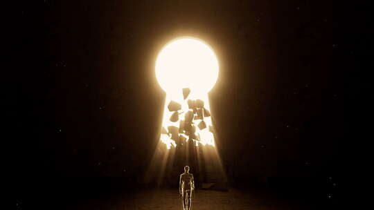 迈向成功光明未来成功钥匙