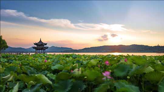 杭州西湖十景空镜合集