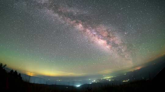 湖北咸宁九宫山星空延时