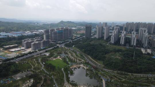 湖南益阳城市宣传片地标建筑航拍