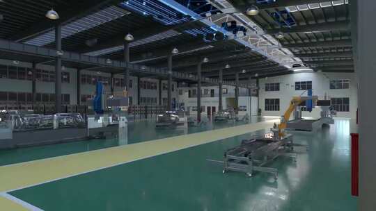 现代化智能工厂车间自动化器械