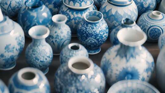 青花瓷陶瓷器皿素材