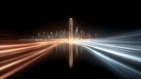 光影交织下的现代城市发展脉络