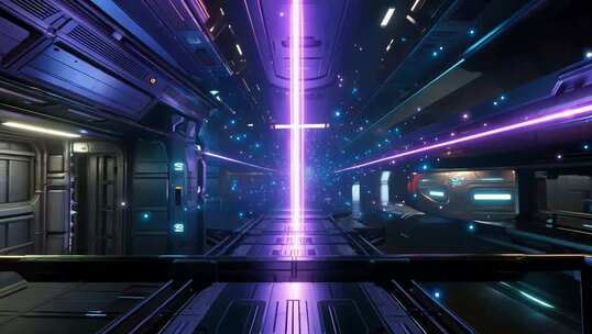 科技感未来隧道空间场景